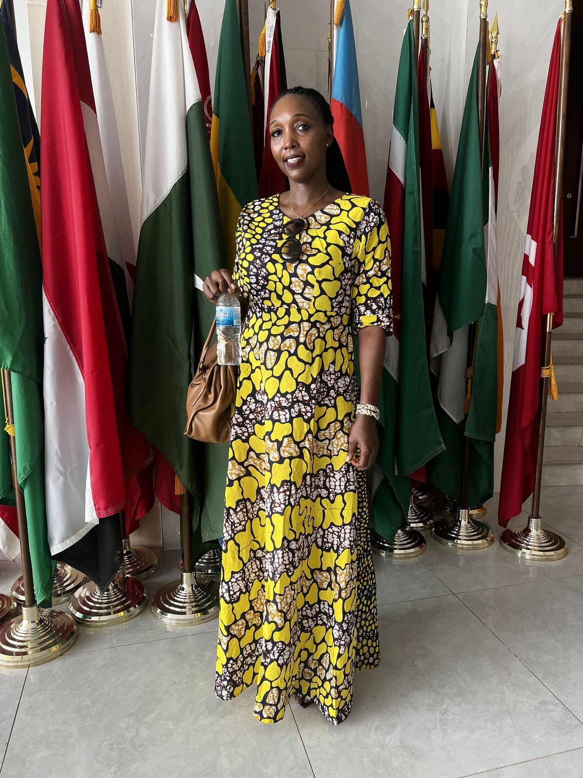 Isatou Aisha Jallow at an international summit