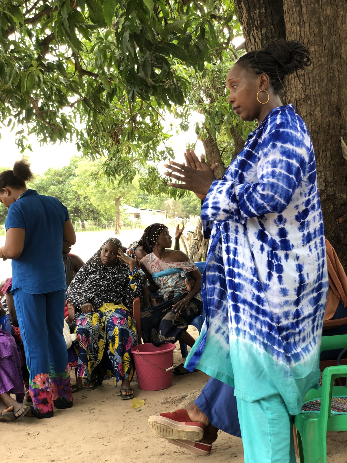 Community farmers gathered together