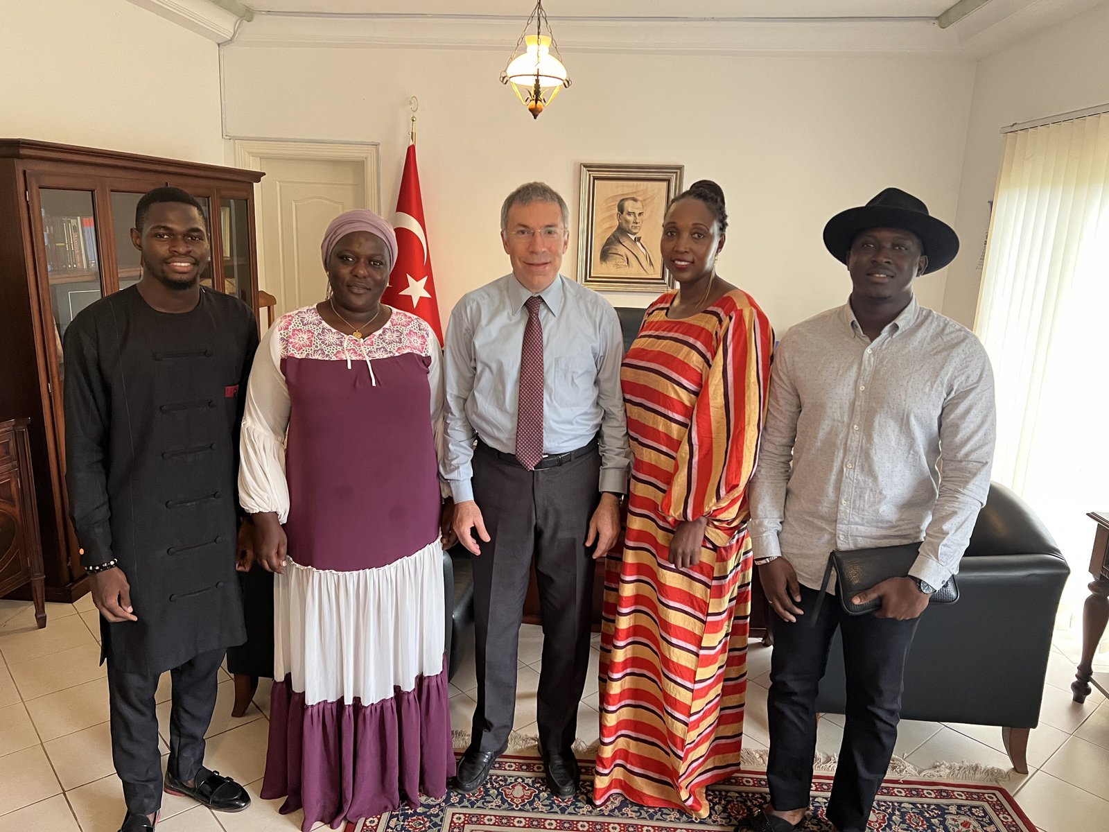 Meeting at a diplomatic mission